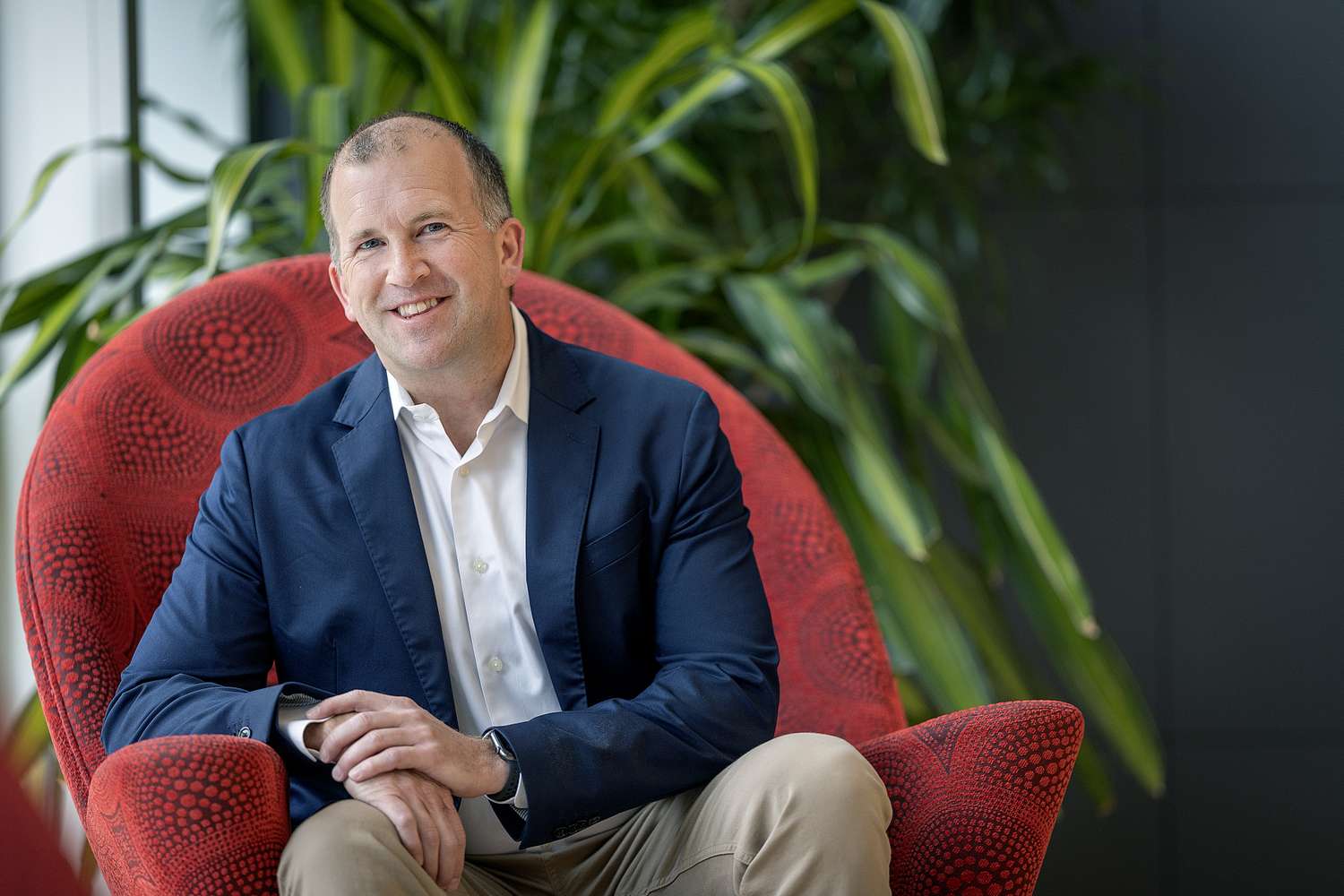 Le COO Target Michael Fiddelke pose pour un portrait au siège social de Target à Minneapolis, Minnesota le mardi 24 juin 2025.