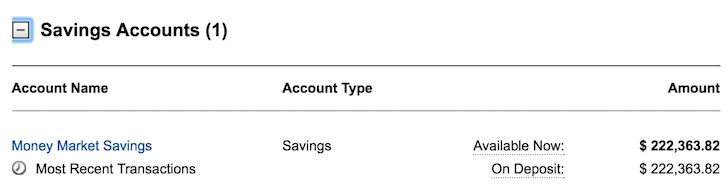 Compte d'épargne principal actuel du marché monétaire Financial Samurai