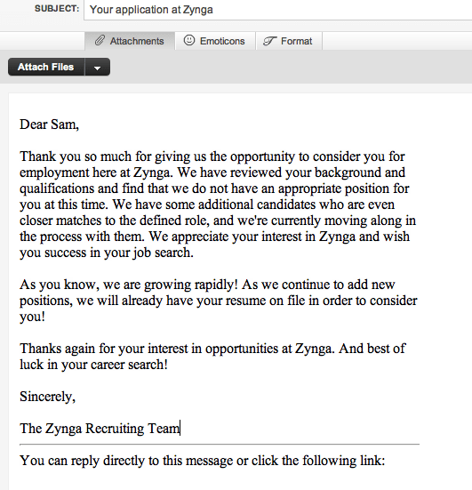 Zynga-rejection-letter