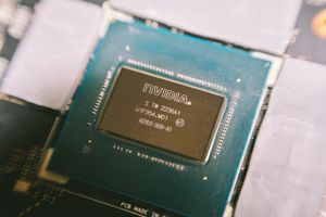 Puce GPU Nvidia alimentant les systèmes d’intelligence artificielle.