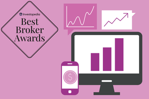 Les images montrent des appareils de bureau et mobiles avec des images de sujets d'investissement