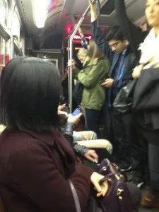 Retour à prendre le bus pour aller au travail